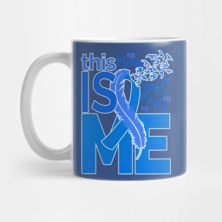 This Is Me - Awareness Feather Ribbon - Blue Mug